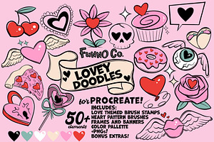 Love Doodles Procreate Brush Pack
