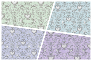 Love Bird Seamless Pattern