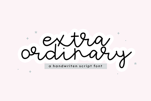 Extraordinary | Script Font preview 8