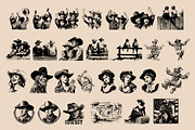 Vintage Retro Rodeo illustrations, an Object Illustration by Nocturnal Wolf (Thumbnail 12 of 17)
