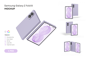 Samsung Galaxy Z Fold 8 Mockup, an Android Mockup by DSNA Mockup
