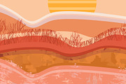Flamingo Sands Sunset, a Decorative Illustration by Sharon Schwalbe (Thumbnail 5 of 7)