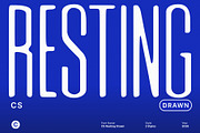 CS Resting Drawn, a Sans Serif Font by Craft Supply Co. (Thumbnail 1 of 8)
