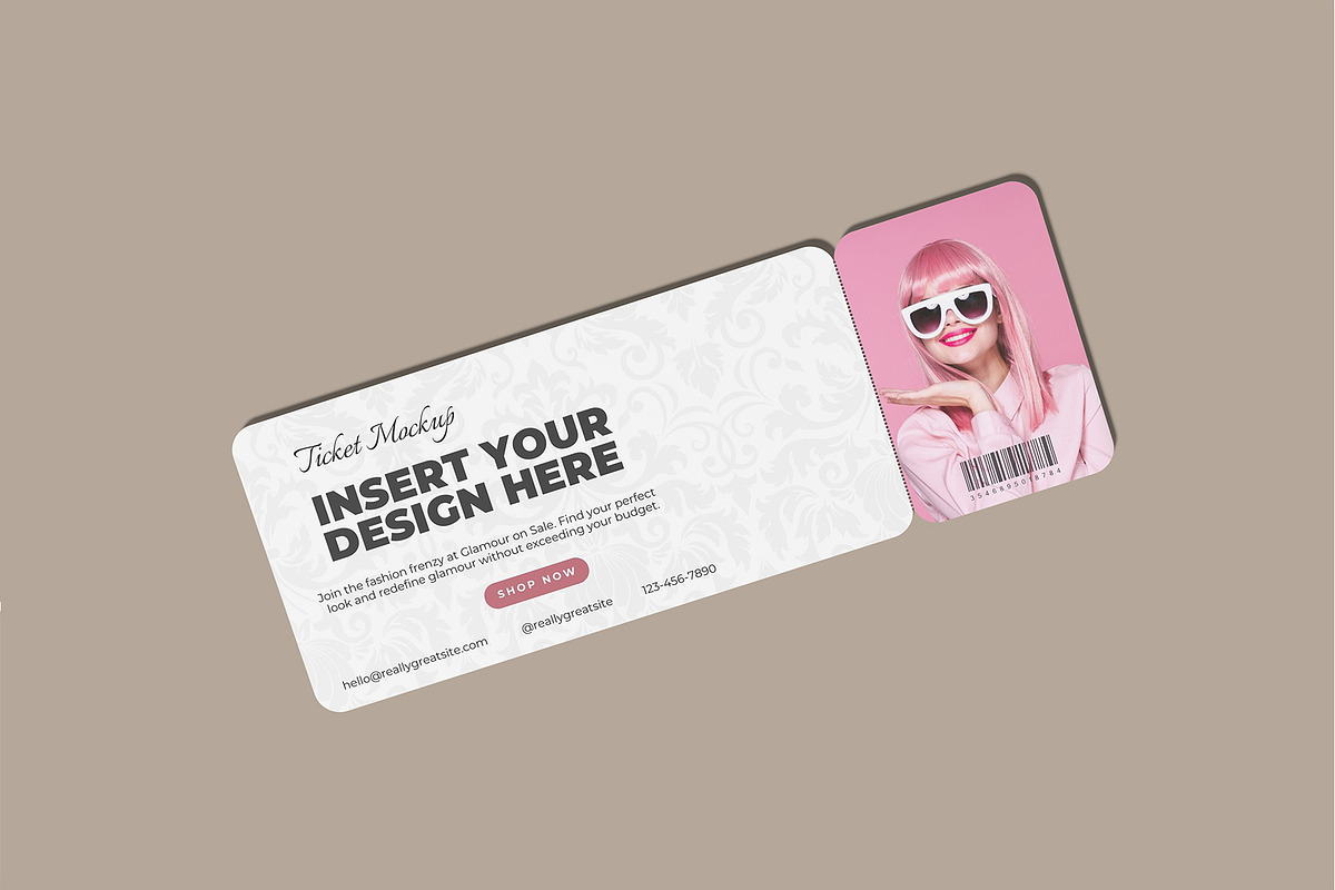 Ticket Mockup, a Print Template by rizalamora (Photo 7 of 11)