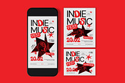 Indie Music Festival Flyer, a Flyer Template by graphicook (Thumbnail 3 of 3)