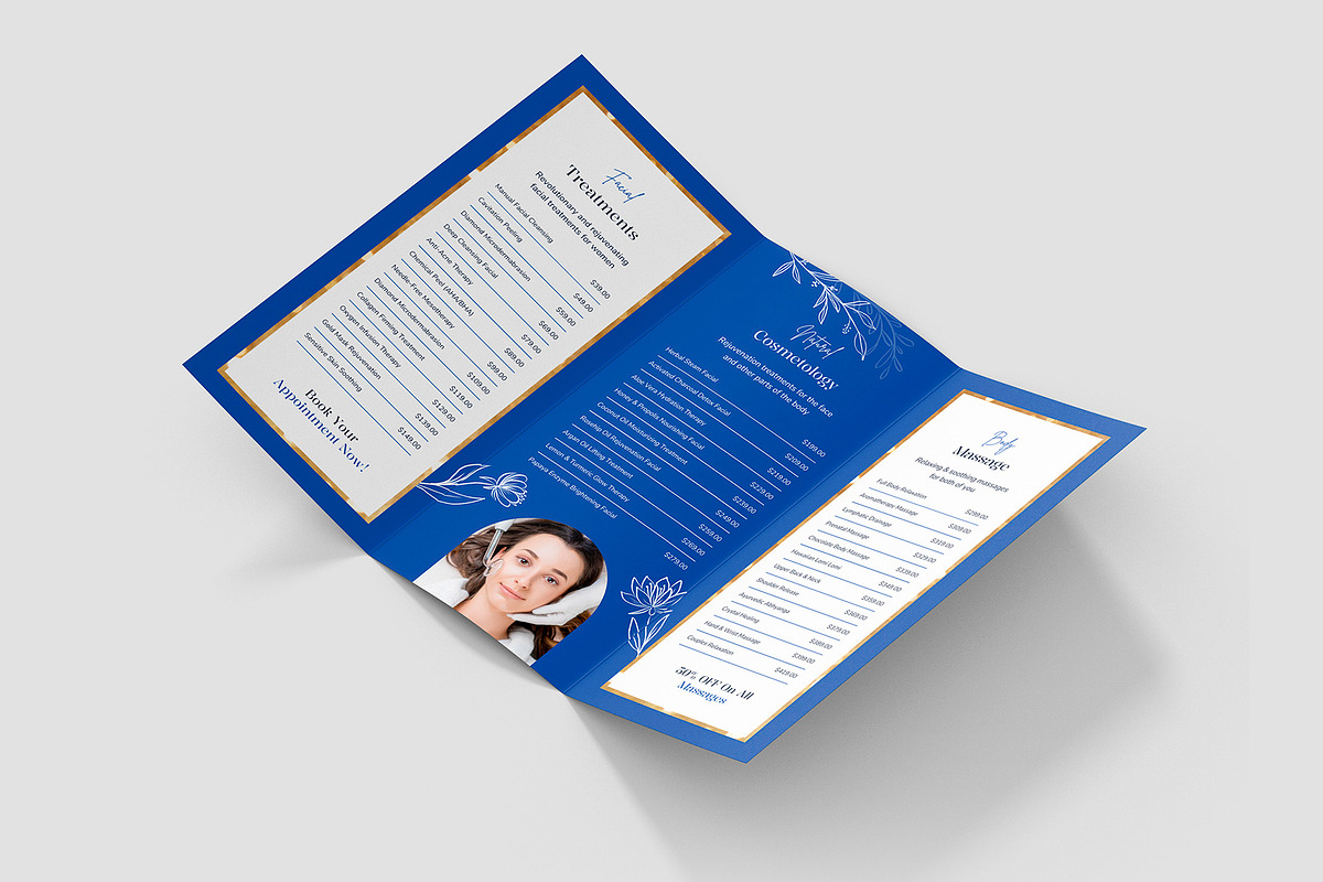 Aesthetic Beauty Salon Trifold, a Brochure Template by artbart (Photo 7 of 9)