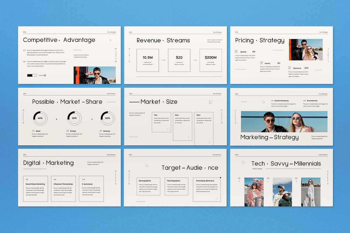 White Minimalist Pitch Deck Keynote, a Presentation Template by graphicook (Photo 4 of 5)