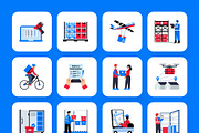 Logistics and Delivery Icon Set, an Emoji Icon by Creative Stall (Thumbnail 7 of 8)