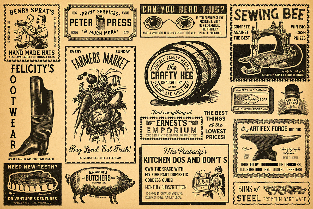 Vintage Newspaper Creator, a Brushes & More by The Artifex Forge (Photo 4 of 23)