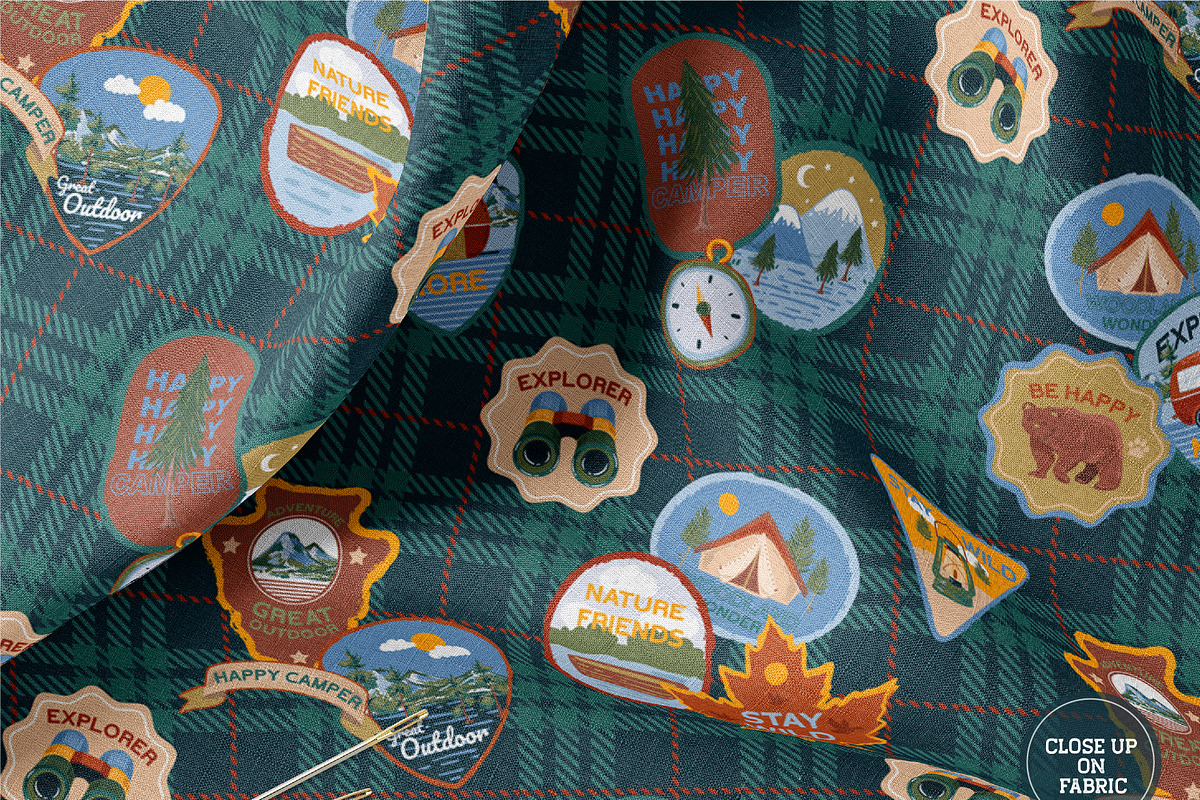 HAPPY CAMPER, a Pattern Graphic by MSNTY STUDIOX (Photo 10 of 28)