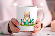 Easter Bunny Garden Clipart PNG, an Illustration by Craft Nest (Thumbnail 4 of 4)
