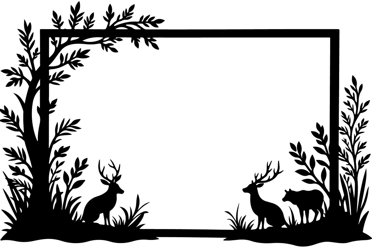 Nature Frame SVG Bundle Collection, an Object Graphic by Creativeshirt (Photo 3 of 10)