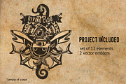 Vintage Nautical Elements, an Object Illustration by ne2pi (Thumbnail 3 of 3)