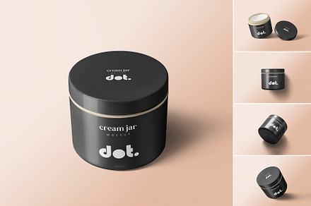 Cream Jar Mockup, a Product Mockup by MockupCraft