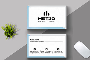 White Minimal Business Card Design