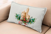 Christmas Candles Clipart., a Decorative Illustration by VetaDesign (Thumbnail 6 of 7)
