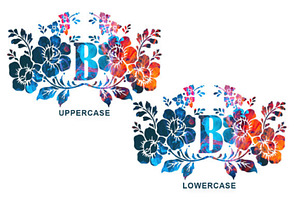 Blooming Flower Monogram Font