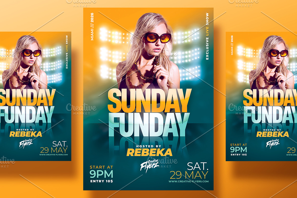 Club Flyer Template, a Flyer Template by Rome B Creation