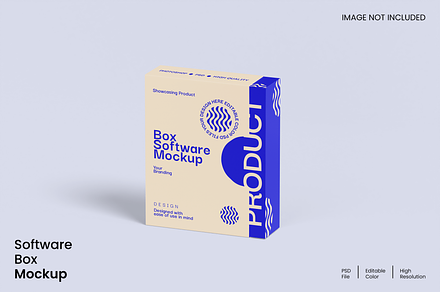 Software Box Mockup, a Packaging Mockup by Unerispace