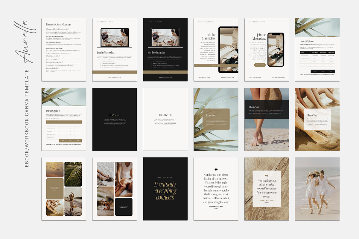 AURELLE Canva Template Bundle, a Marketing Template by DESIGN BY nube (Photo 10 of 20)