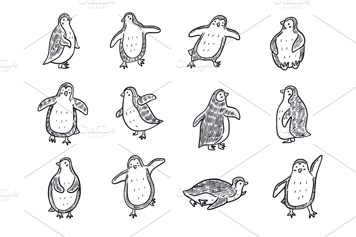 Winter Penguins, a Pattern Graphic by GooseFrol (Photo 4 of 8)