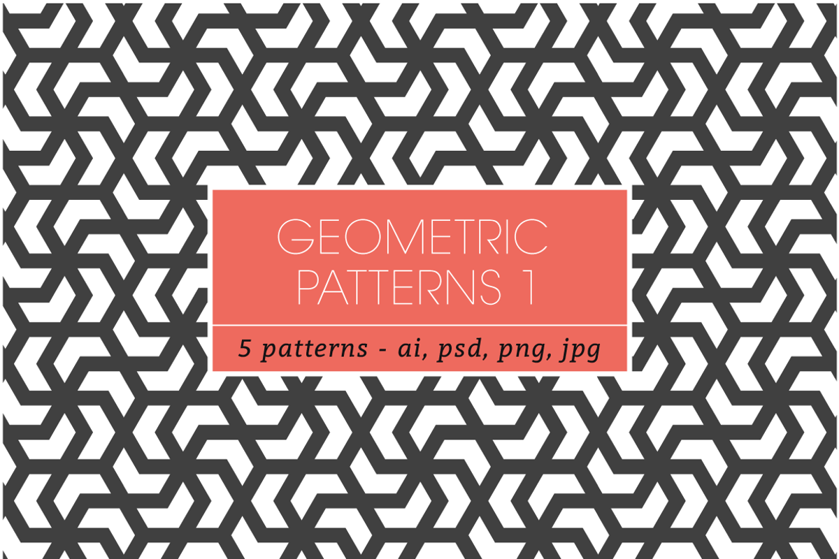 Seamless Geometric Patterns 1, a Pattern Graphic by kloroform