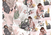Fashion digital paper, makeup papers, a Pattern Graphic by Collart Studio (Thumbnail 5 of 6)