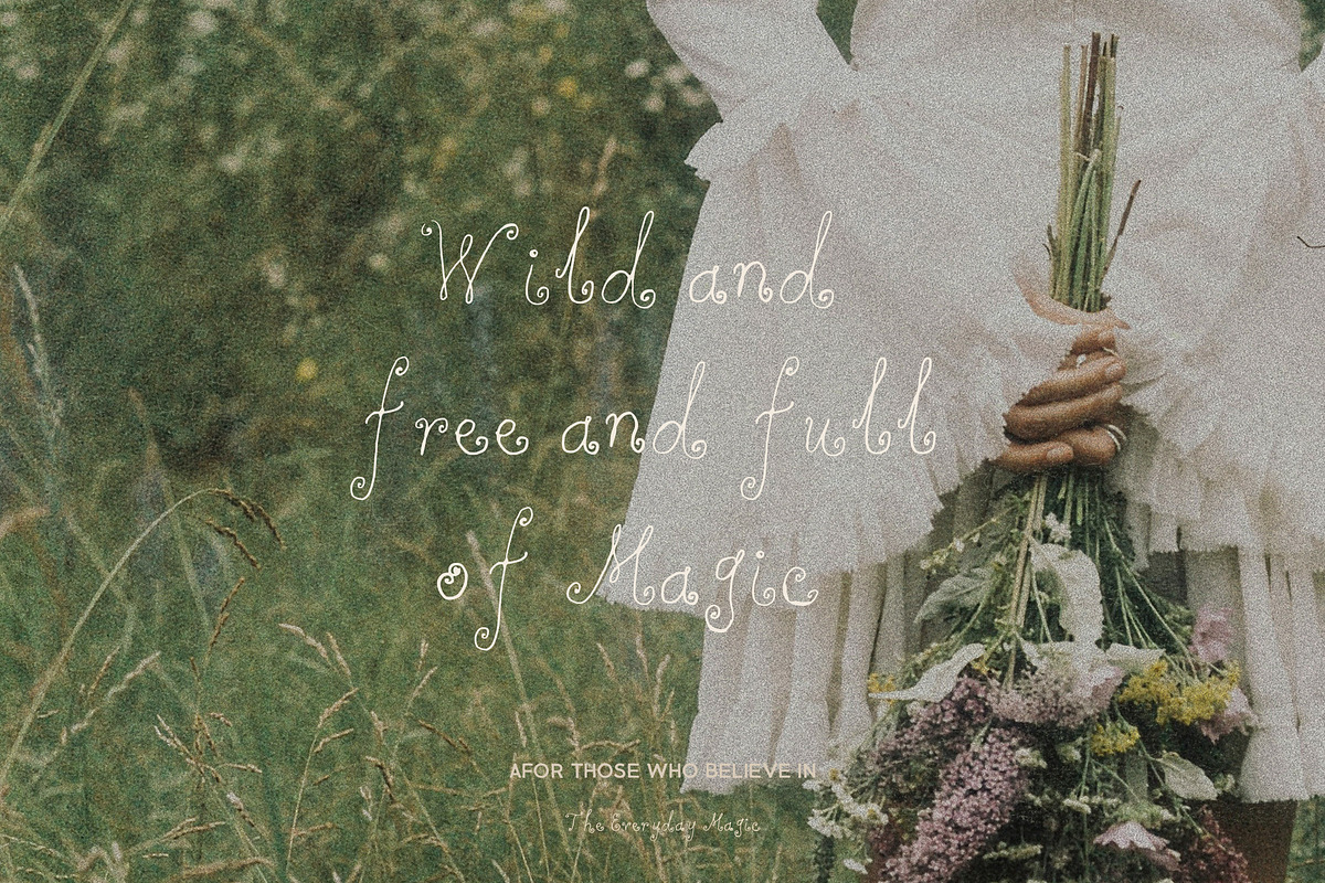 Handwritten Whimsy Curly Font, a Handwritten Font by Laras Wonderland (Photo 9 of 10)