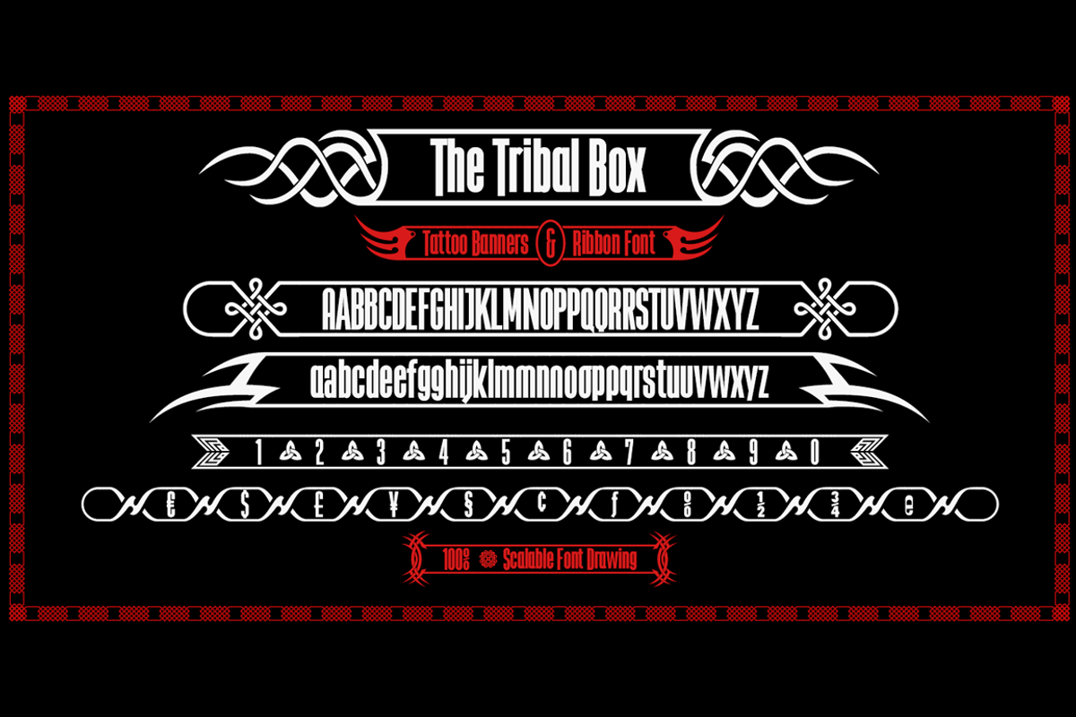 The Tribal Box -banner font-, a Sans Serif Font by deFharo (Photo 10 of 10)