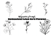 Prompt Botanical Line Art Flower, a Decorative Illustration by Creative design (Thumbnail 1 of 7)