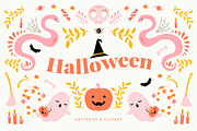 Halloween Patterns & Clipart, a Pattern Graphic by Inna Moreva (Thumbnail 1 of 8)