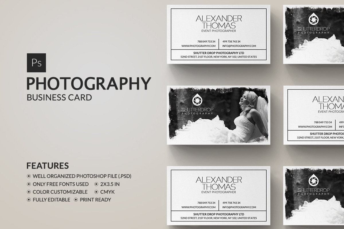 Photography Business Card, a Business Card Template by Marvel (Photo 1 of 6)