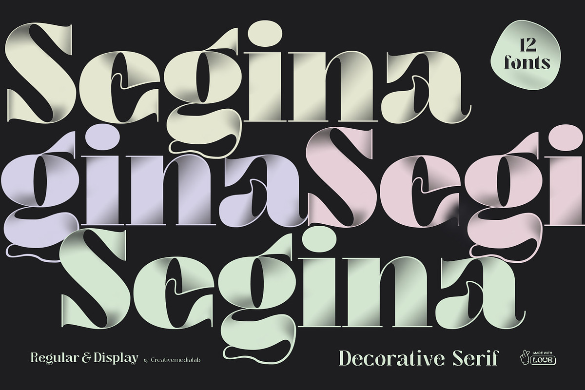 Segina - Decorative Serif, a Serif Font by creativemedialab (Photo 1 of 12)