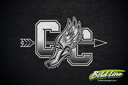 Cross Country Screen Print Design