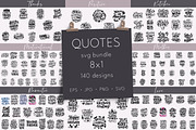 Quotes SVG Bundle. SVG Cut Files, a Graphic by rinaletters (Thumbnail 1 of 9)