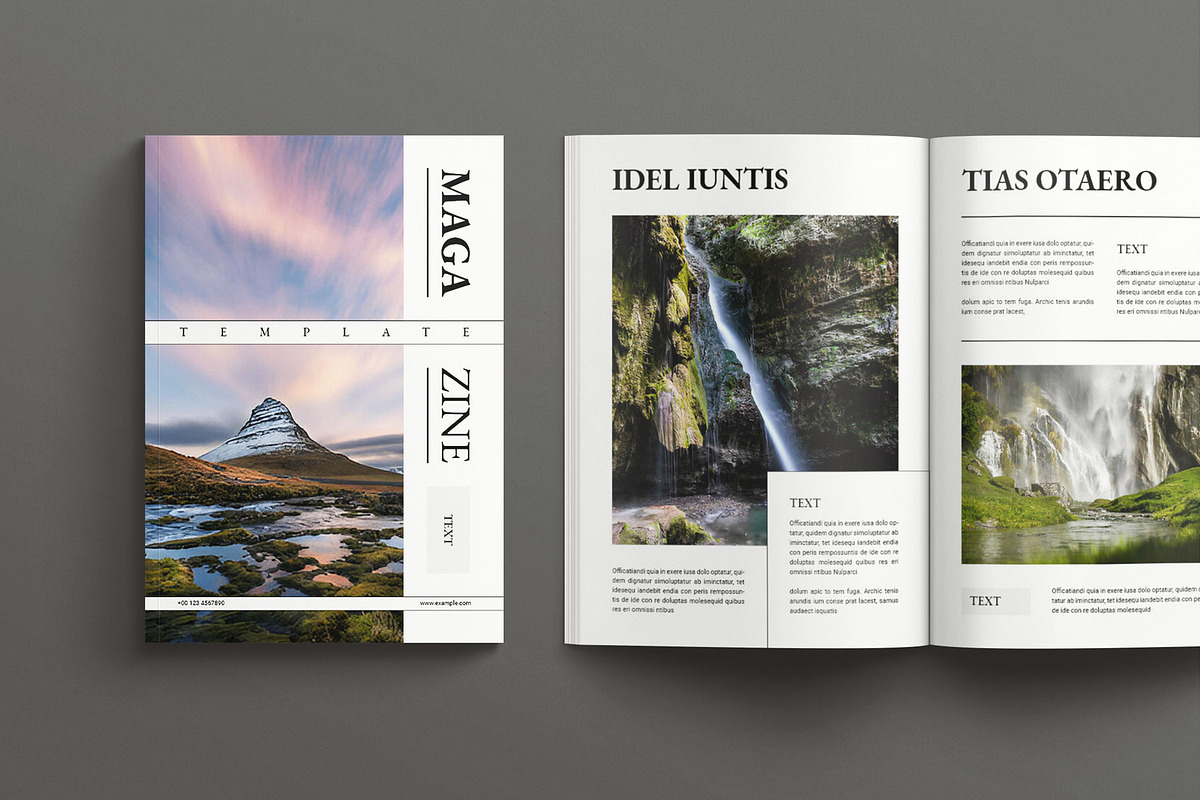 Clean Magazine Template, a Magazine Template by Seeing-art (Photo 2 of 11)