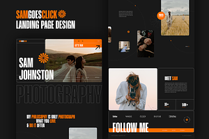 Photographer Landing Page And Ui Kit