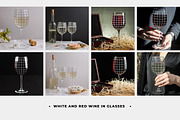 Wine glass mockup set (glassware), a Product Mockup by TrendkeyMockups (Thumbnail 2 of 4)