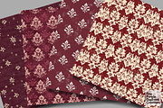 Burgundy Distressed Cottagecore, a Pattern Graphic by Fine Purple Elephant (Thumbnail 2 of 5)
