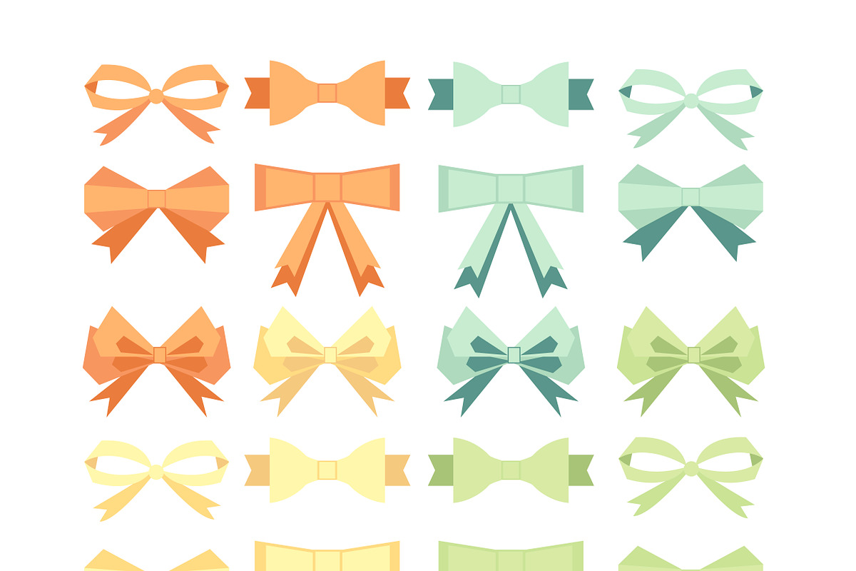 №19 Collection flat style bow, a Templates & Theme by Rasveta (Photo 2 of 3)