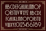 Decomang Art Deco Typeface, a Sans Serif Font by alit design (Thumbnail 8 of 20)