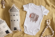 Baby Onesie Flat Lay Mockup Set, a Shirt Mockup by Neutral Mockups (Thumbnail 5 of 5)