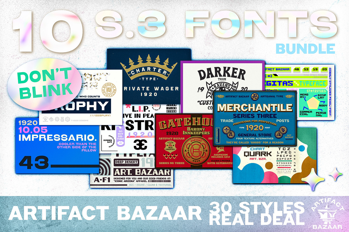 Artifact Font Bundle (Season 3), a Sans Serif Font by Artifact Bazaar (Photo 1 of 6)