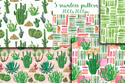 Watercolor cactus garden, an Illustration by ramika (Thumbnail 3 of 4)