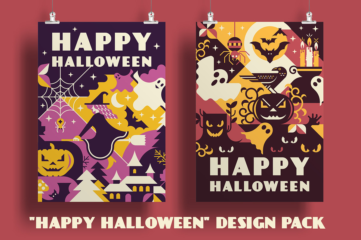 Happy Halloween design pack, an Object Illustration by Alexey Boychenko (Photo 1 of 8)