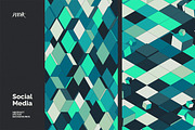 Social Media Vector Backgrounds V 02, a Background Graphic by dvtchk (Thumbnail 9 of 10)