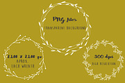 Black & White Wreaths - Hand Drawn, a Decorative Illustration by MaraquelaStudio (Thumbnail 3 of 7)