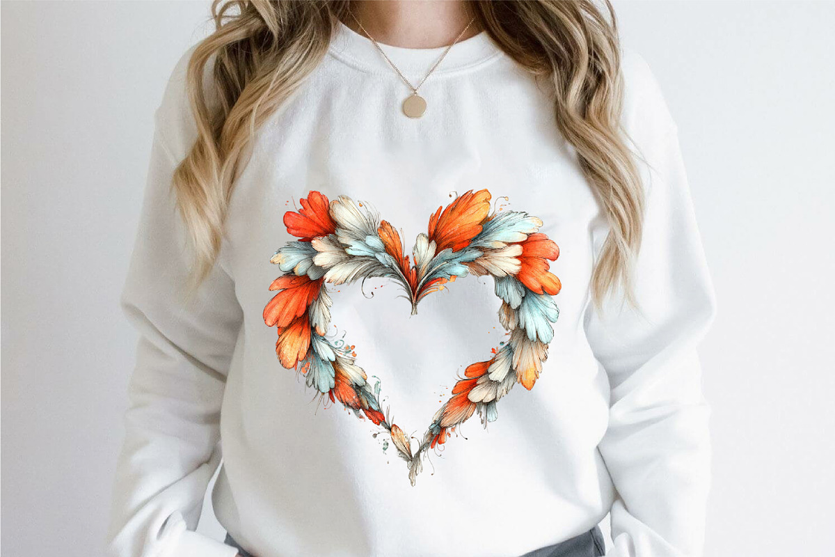 Brushstrokes Valentine Hearts Clipar, an Illustration by designcity5 (Photo 3 of 5)