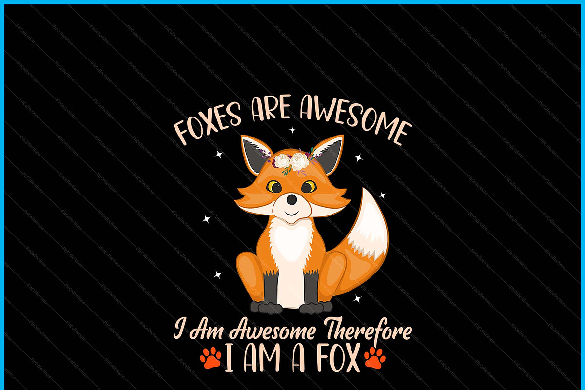 Foxes Are Awesome Cute Fox SVG, a Graphic by Creativeusart (Photo 2 of 4)