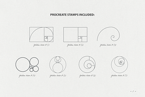 The Golden Ratio Procreate Brushes